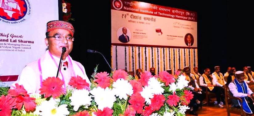 N.L Sharma, CMD, SJVN delivers Convocation Address at 13th Convocation of NIT Hamirpur