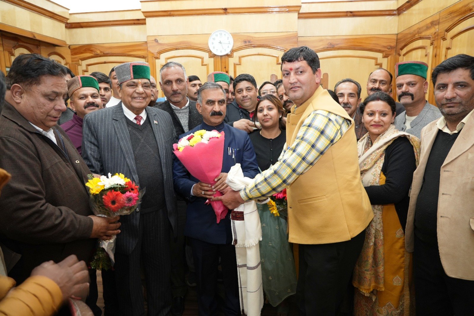 Newly appointed Chairman of Jogindra Central Cooperative Bank Limited met CM
