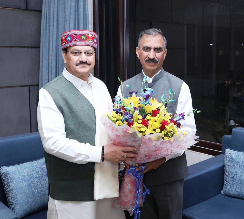 Chief Minister calls on Union Health Minister J.P. Nadda