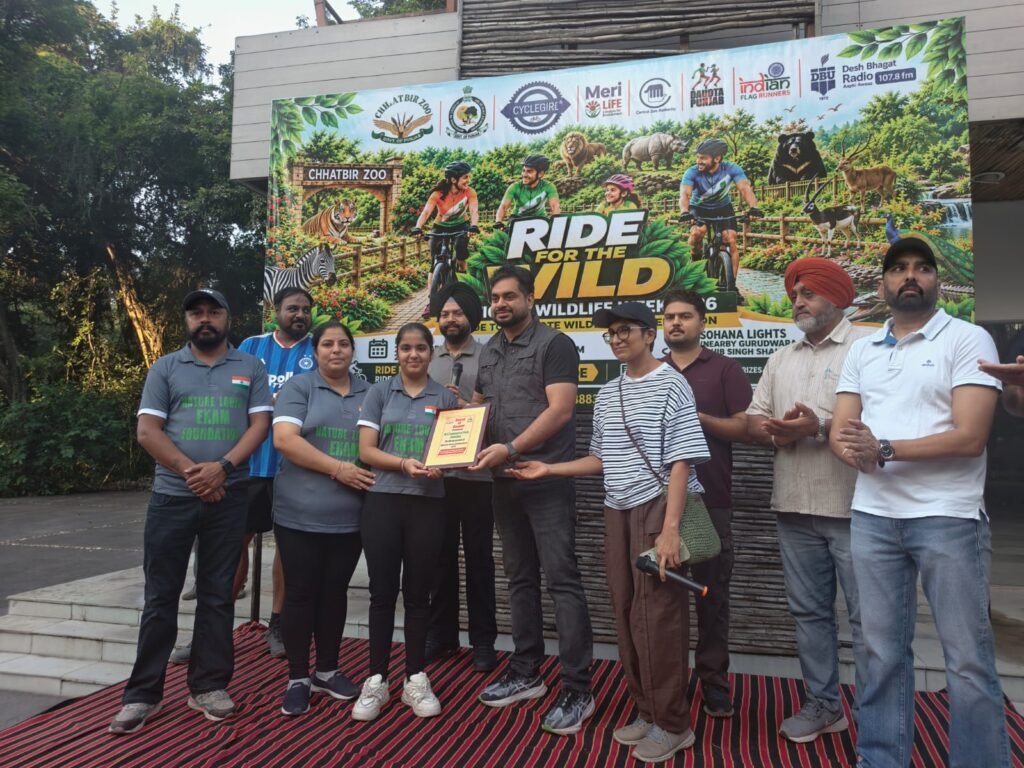 ‘Ride for the Wild’ kicks off Wildlife Week celebrations at Chhatbir Zoo