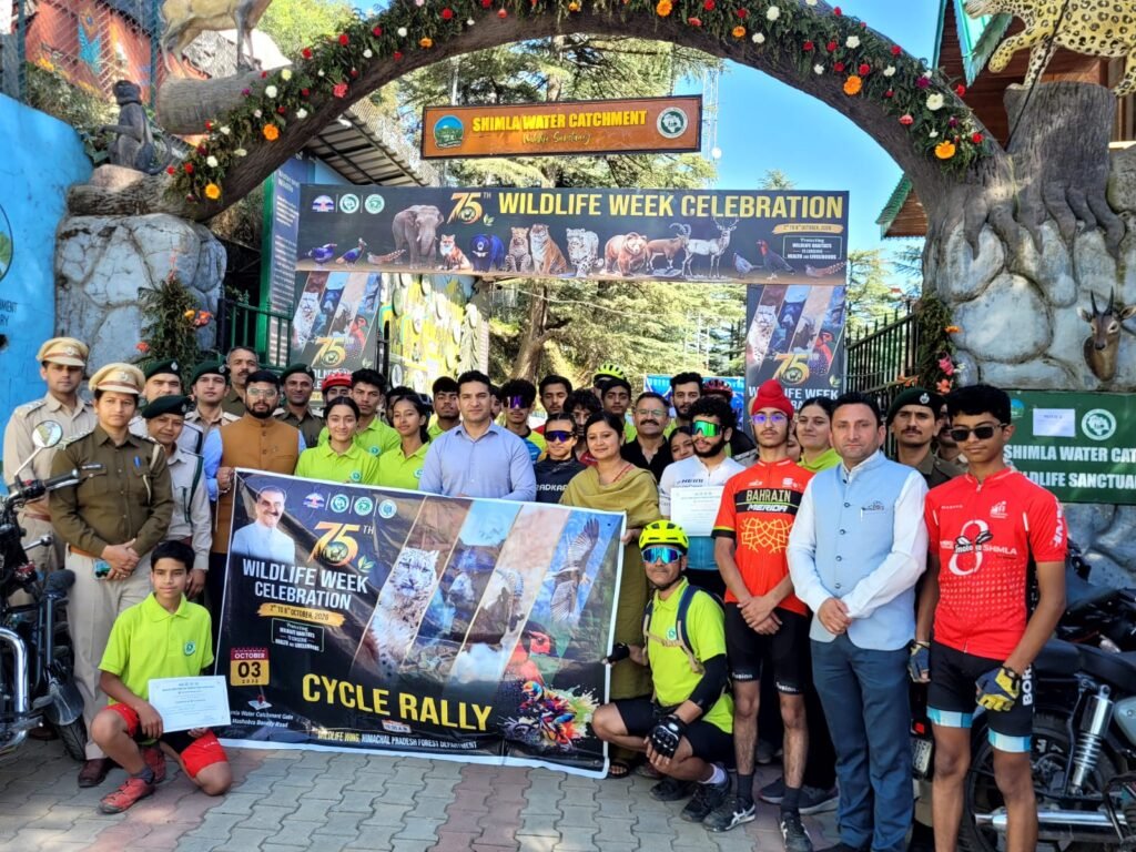Shimla Pedals for the Wild in Wildlife Week Rally